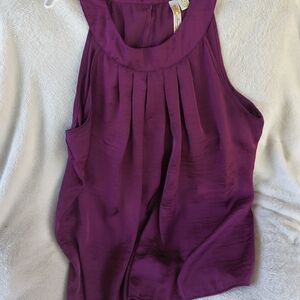 Elegant Purple Sleeveless Top